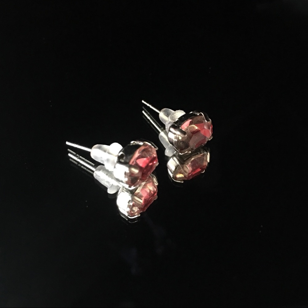 pink ombre stud earrings
